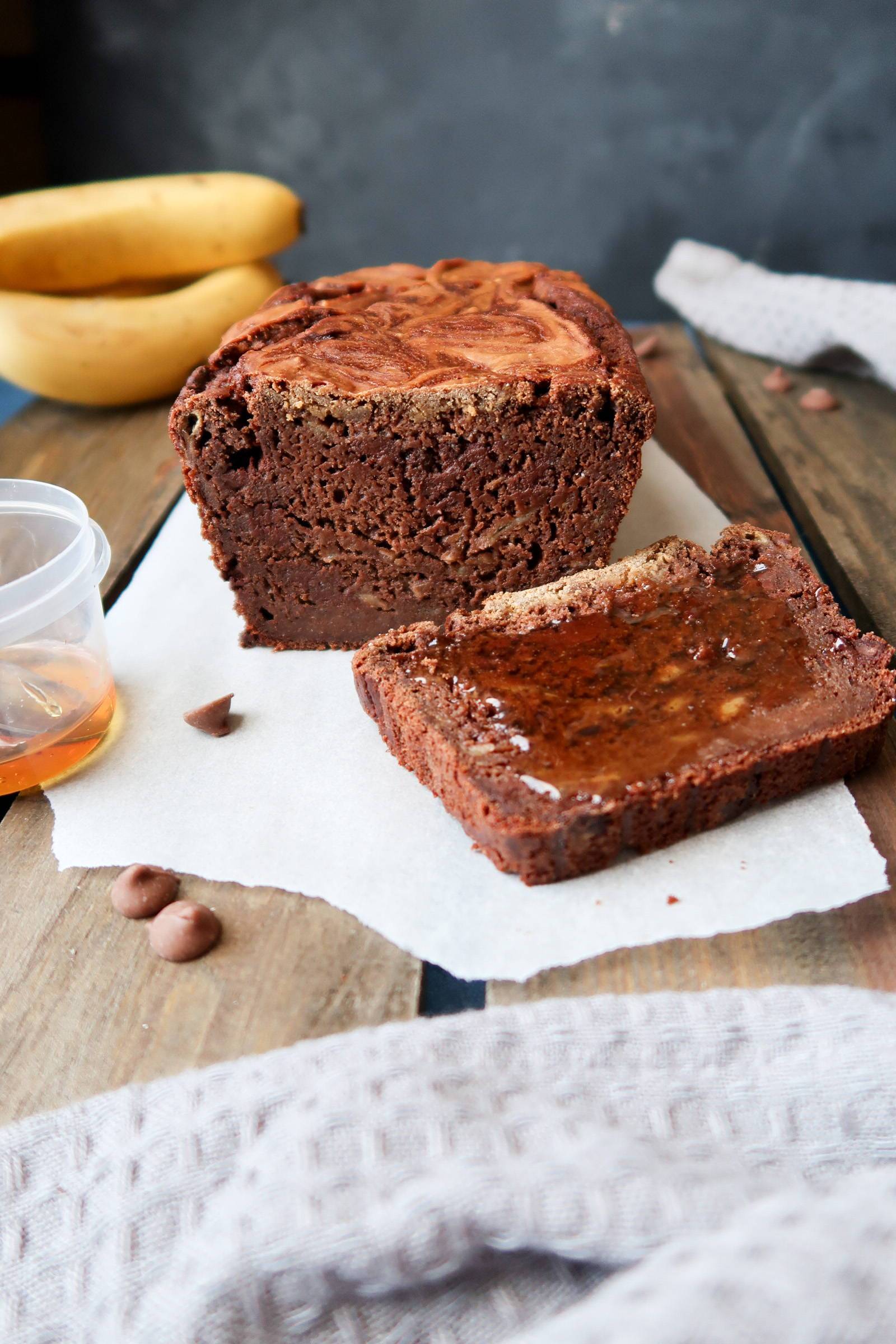 CHOCCY PB BANANA BREAD
