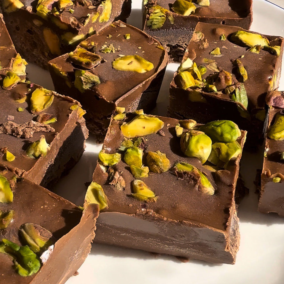 Choc Pistachio Fudge
