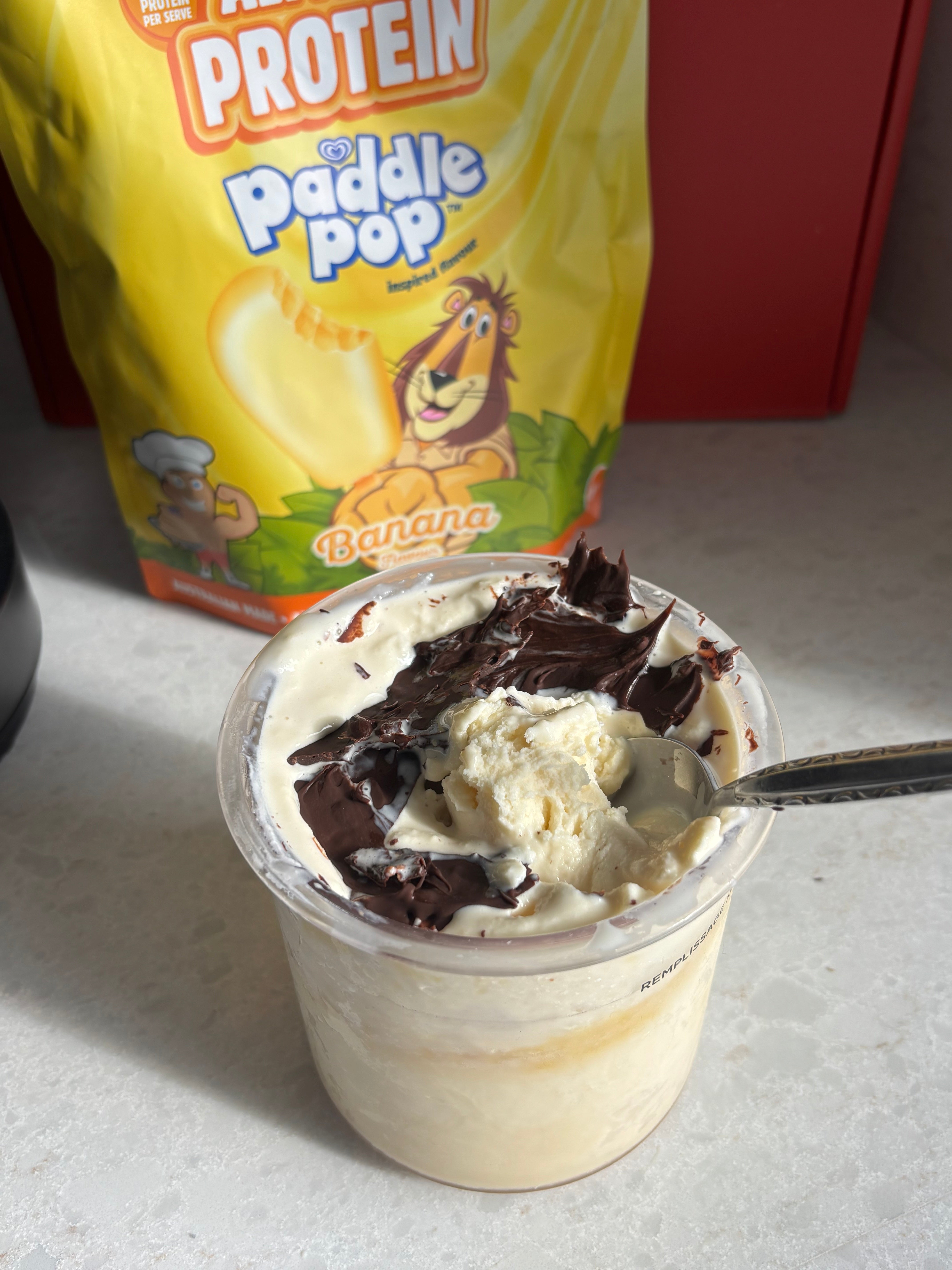 Choc Banana Paddle Pop Protein Ice-Cream