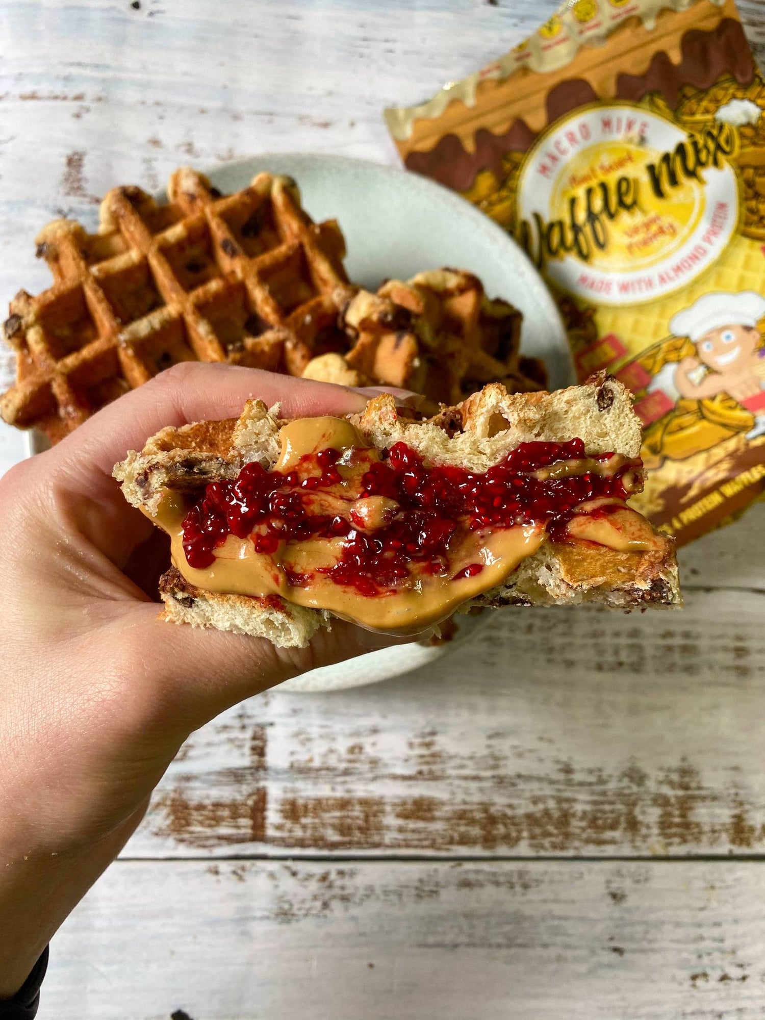 PB & J WAFFLE SANDIES