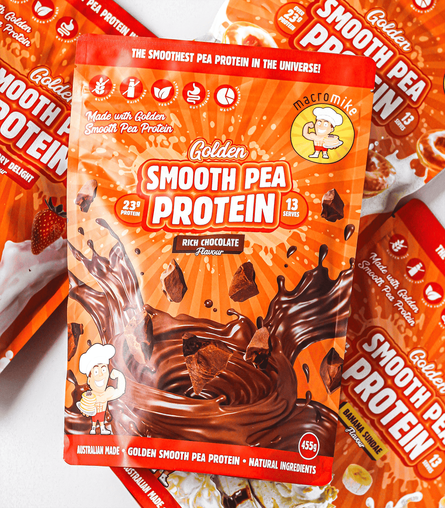 Discover the Macro Mike Difference: Golden Smooth Pea Protein is Here 🧡