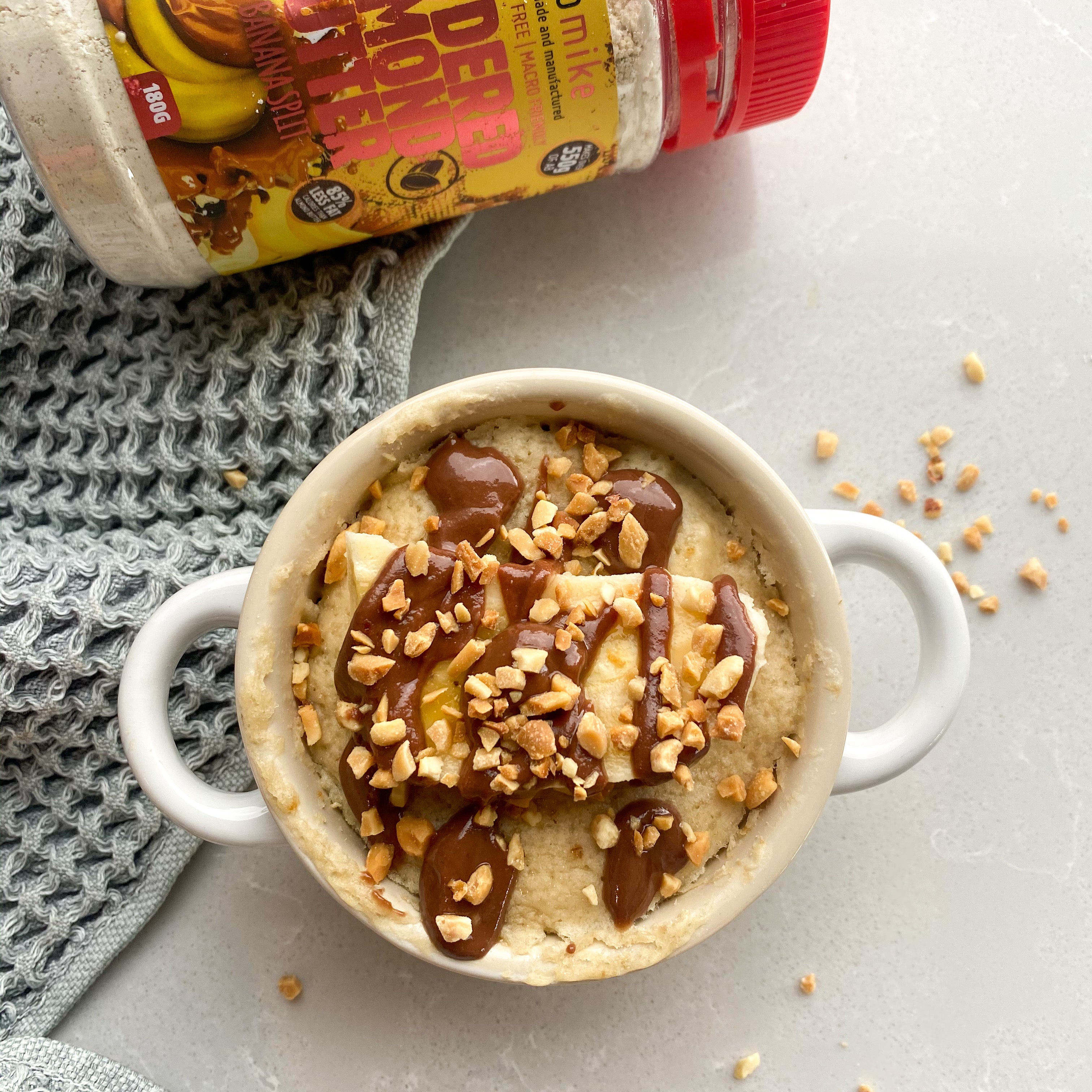 BANANA SPLIT MUG CAKE