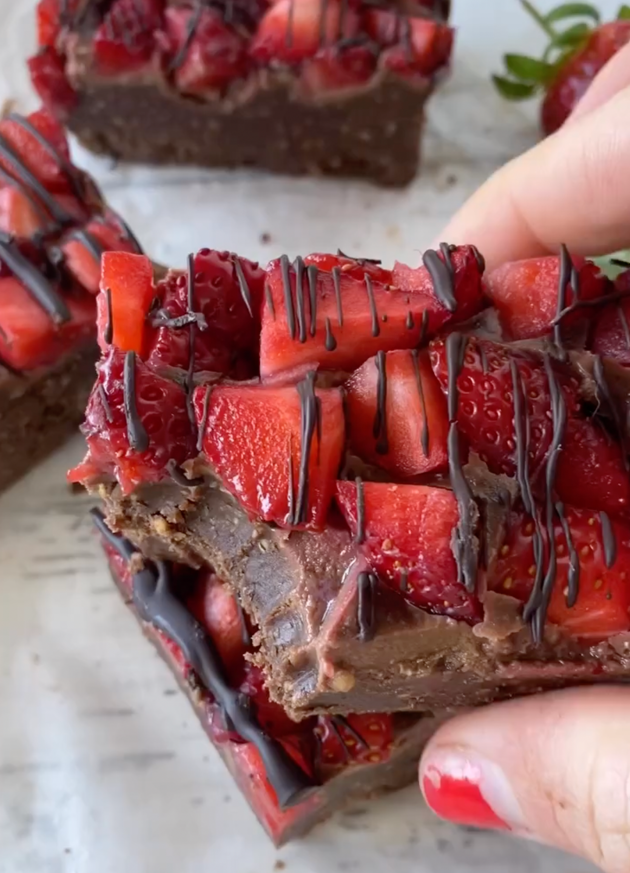 Chocolate Strawberry Fudge