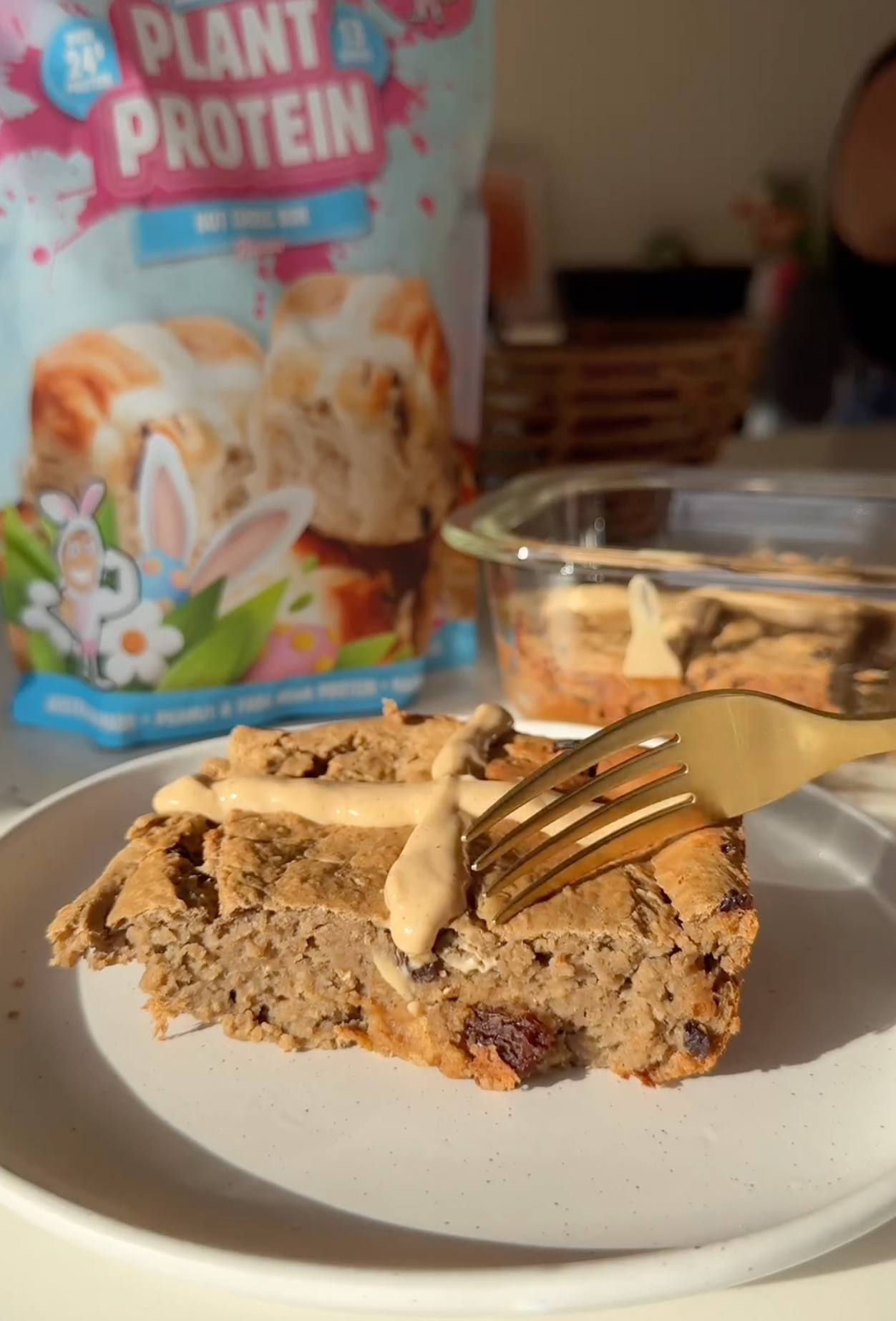Hot Cross Bun Baked Oats