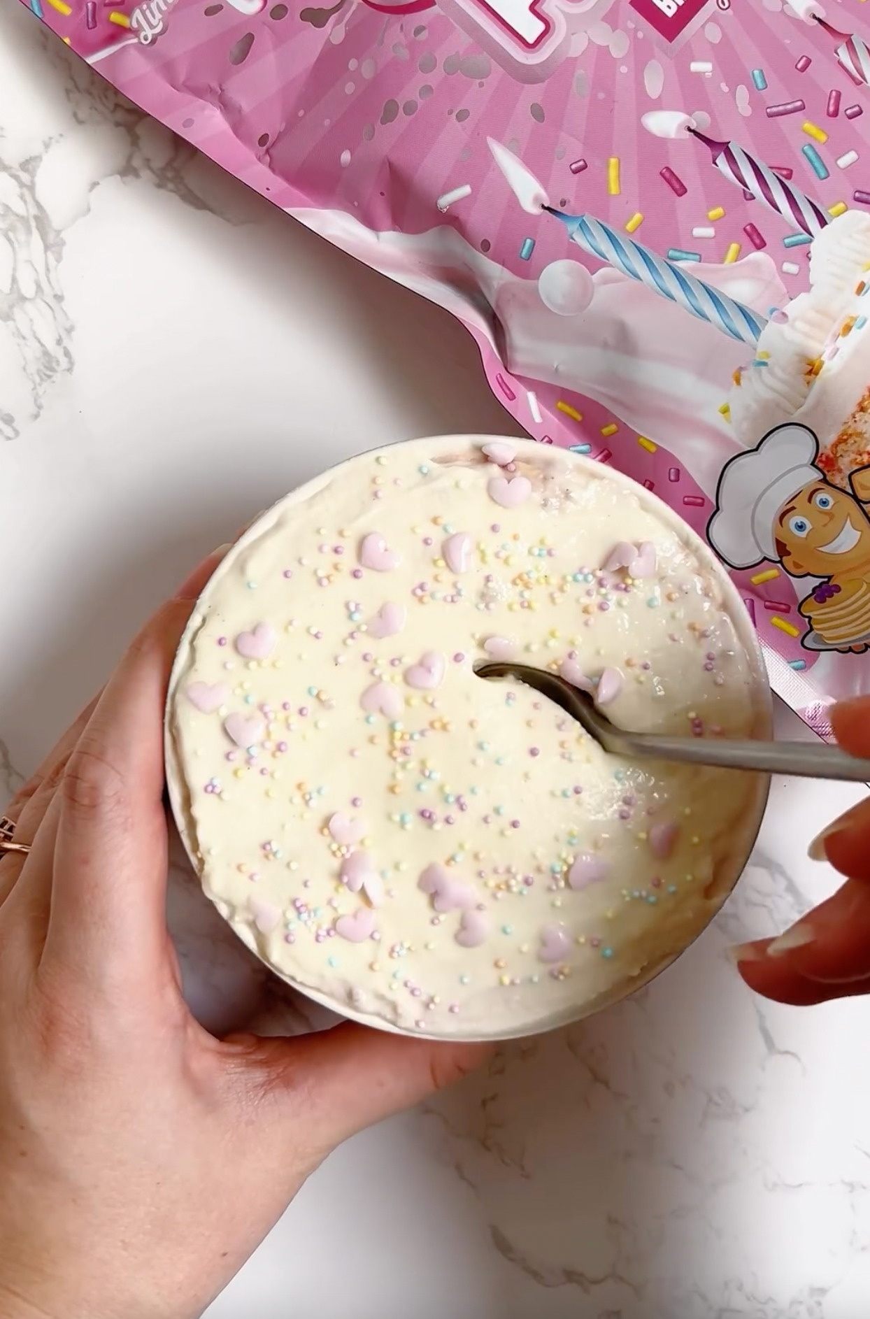 Birthday Cake Overnight Oats