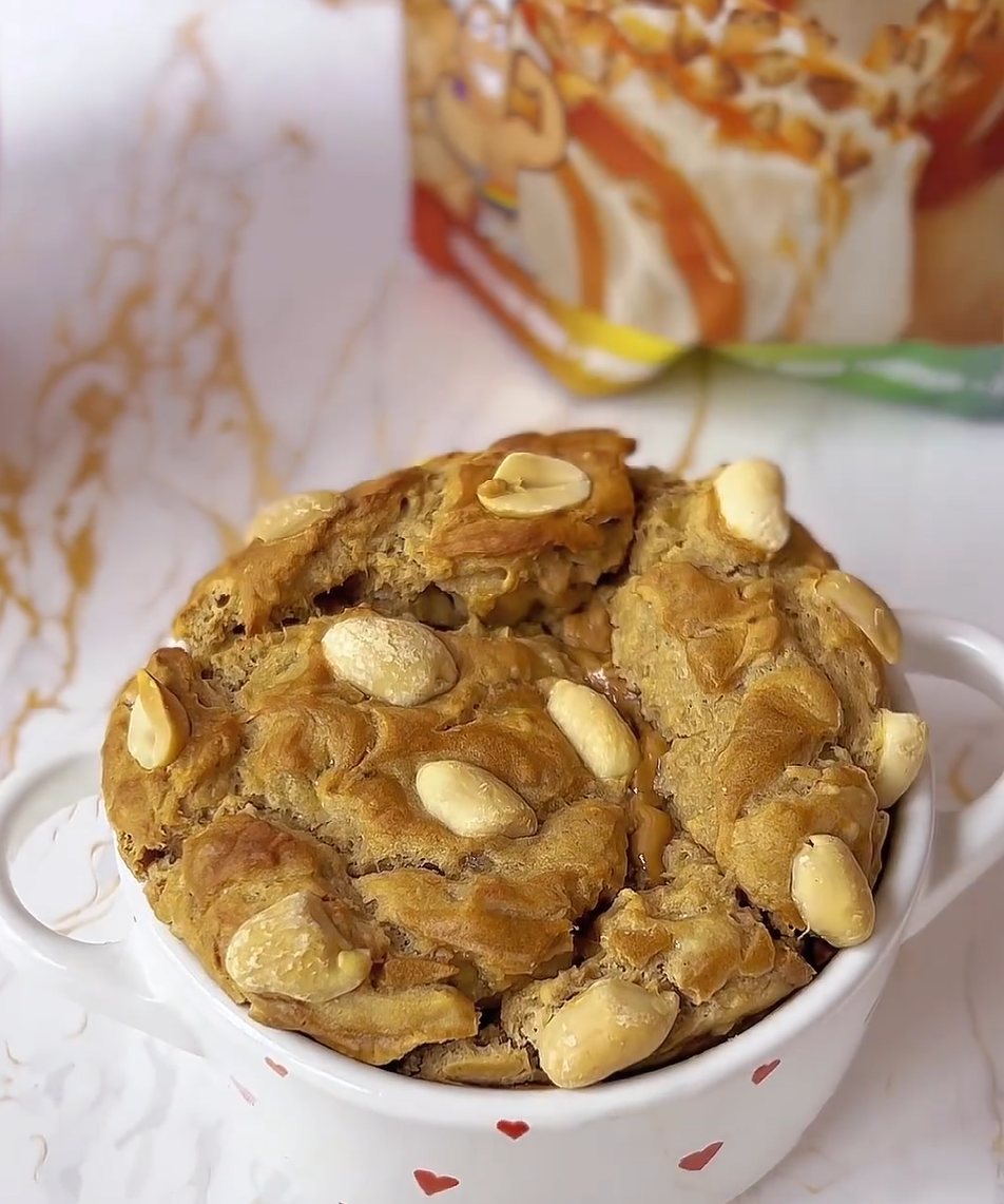 Peanut Butter Toffee Baked Oats