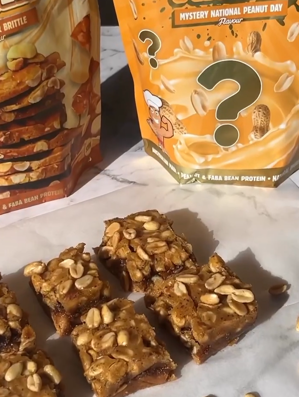 Peanut Brittle Slice