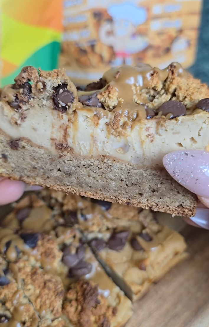 Choc-Chip Cookie Cheesecake Bars