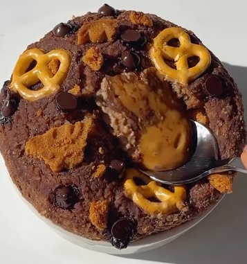 Salted Caramel Brownie Baked Oats