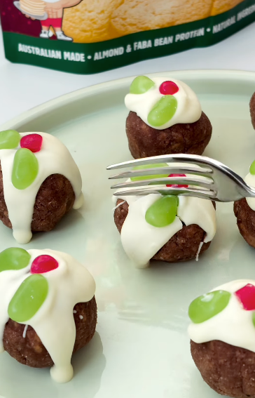 Christmas Pudding Protein Balls