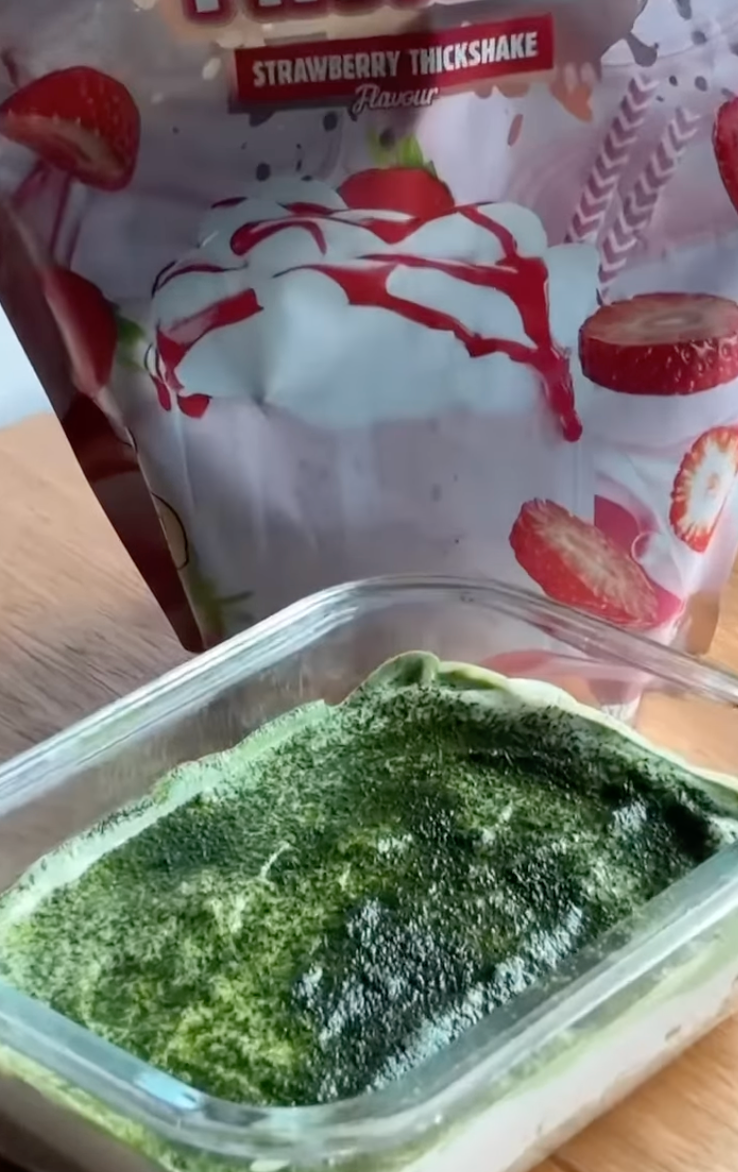 Strawberry Matcha Overnight Weetbix