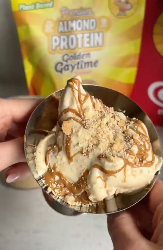 Golden Gaytime + Biscoff Protein Ice-Cream