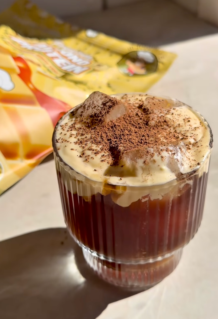 Caramelised White Choc Protein Cold Foam