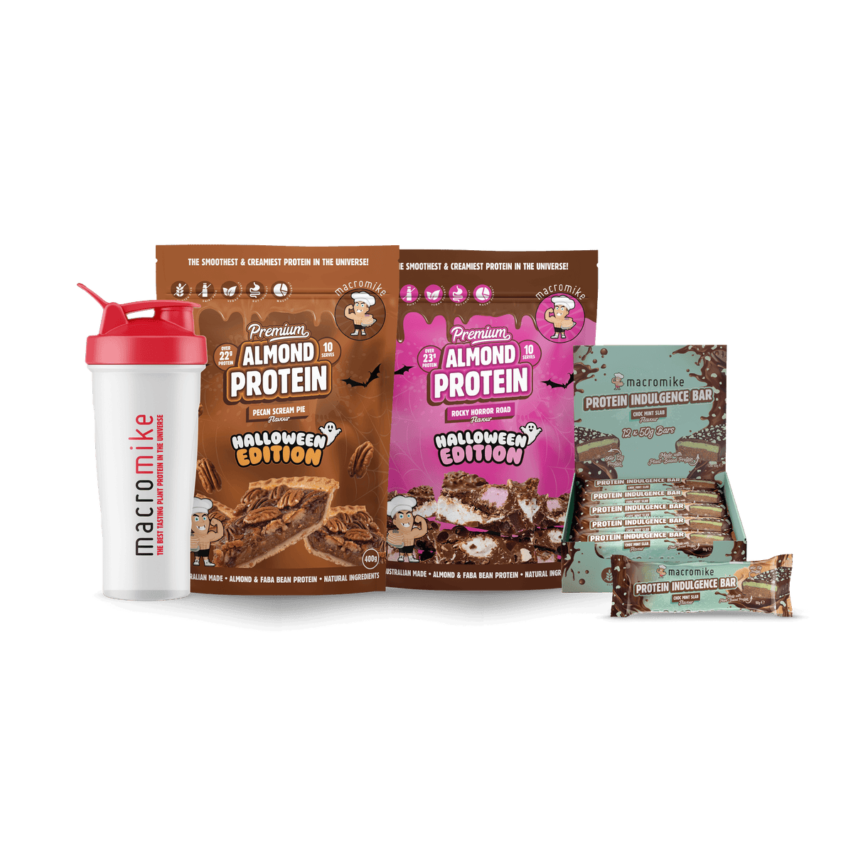 Halloween Bundle | 2 Proteins + Choc Mint Slab Bars + Shaker