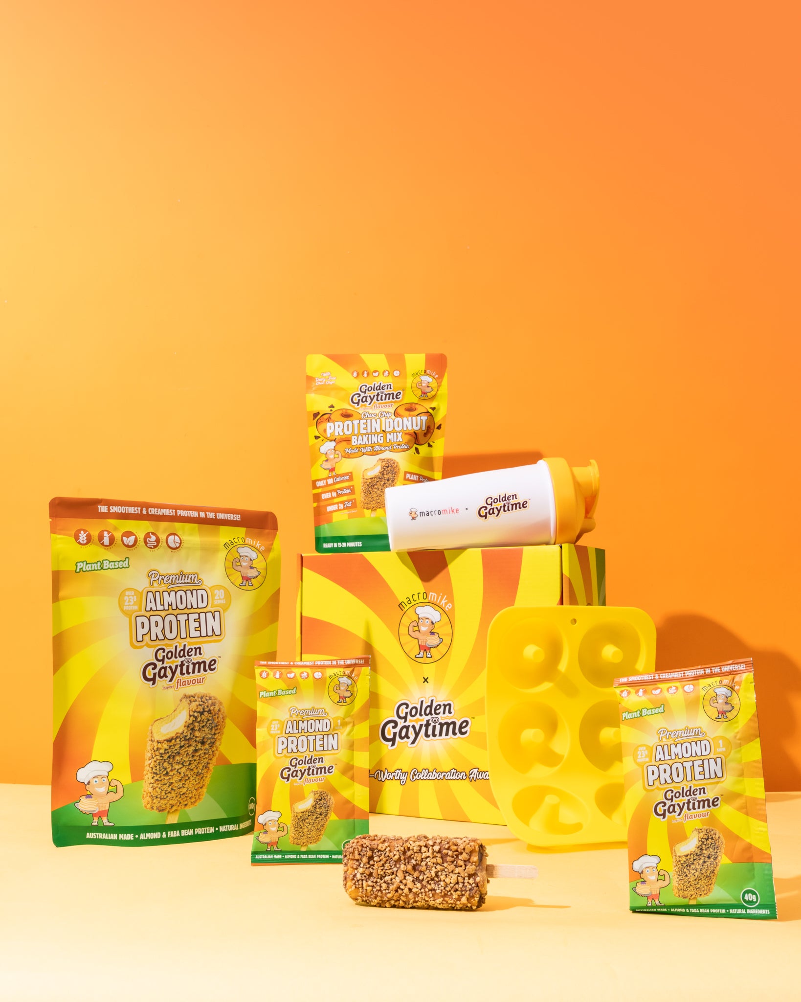 Macro Mike x Golden Gaytime Collaboration Mega Box
