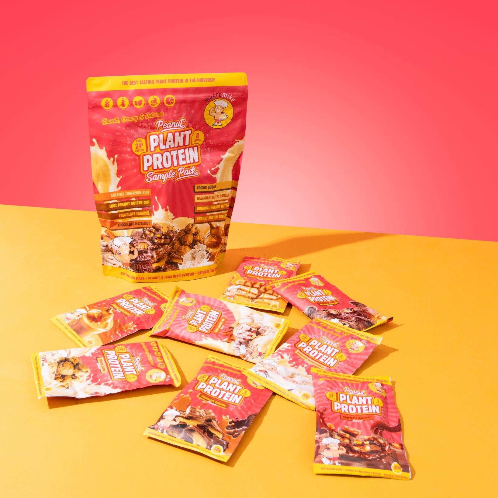 Peanut Plant Protein Sample Pack (8 x 40g Sachets)