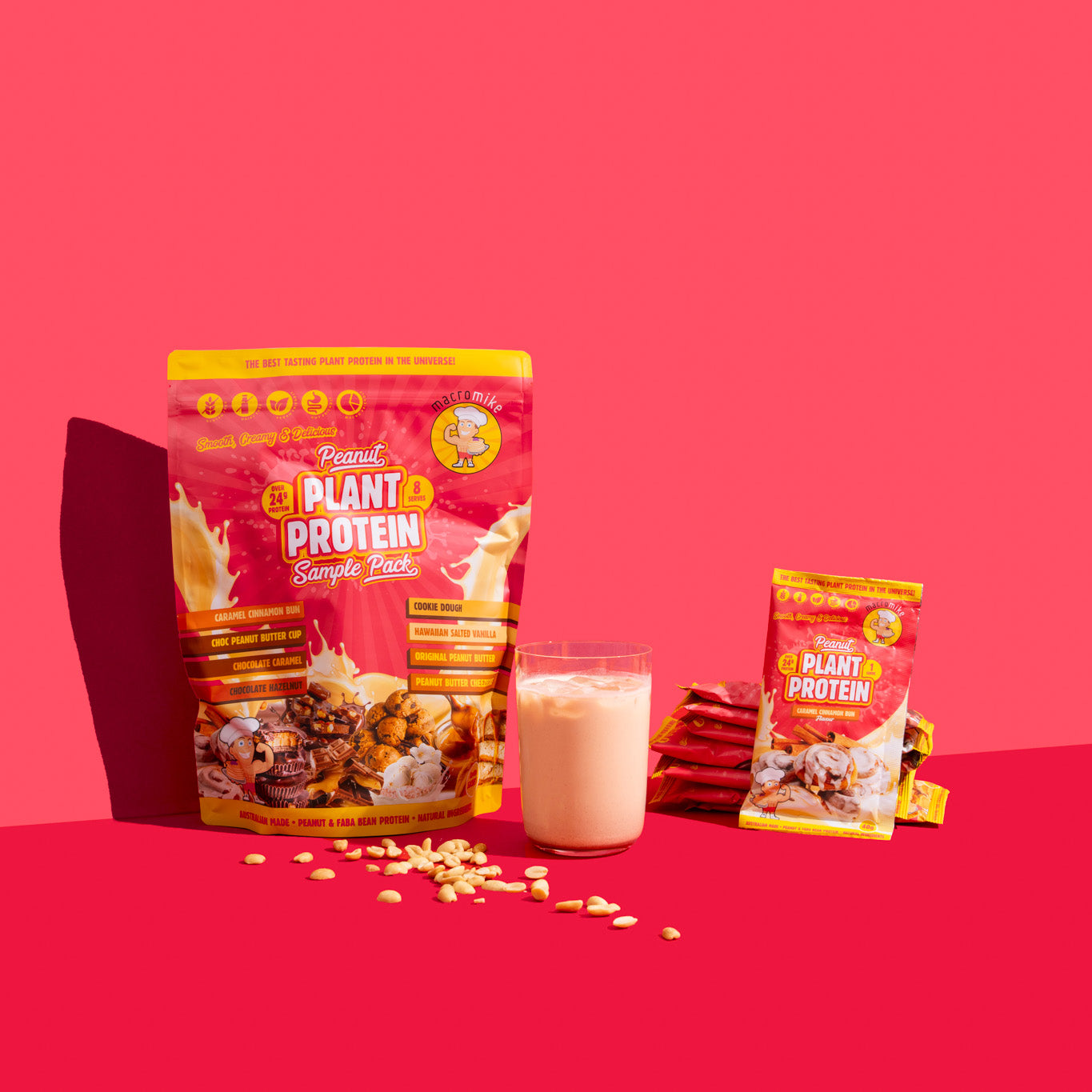 Peanut Plant Protein Sample Pack (8 x 40g Sachets)