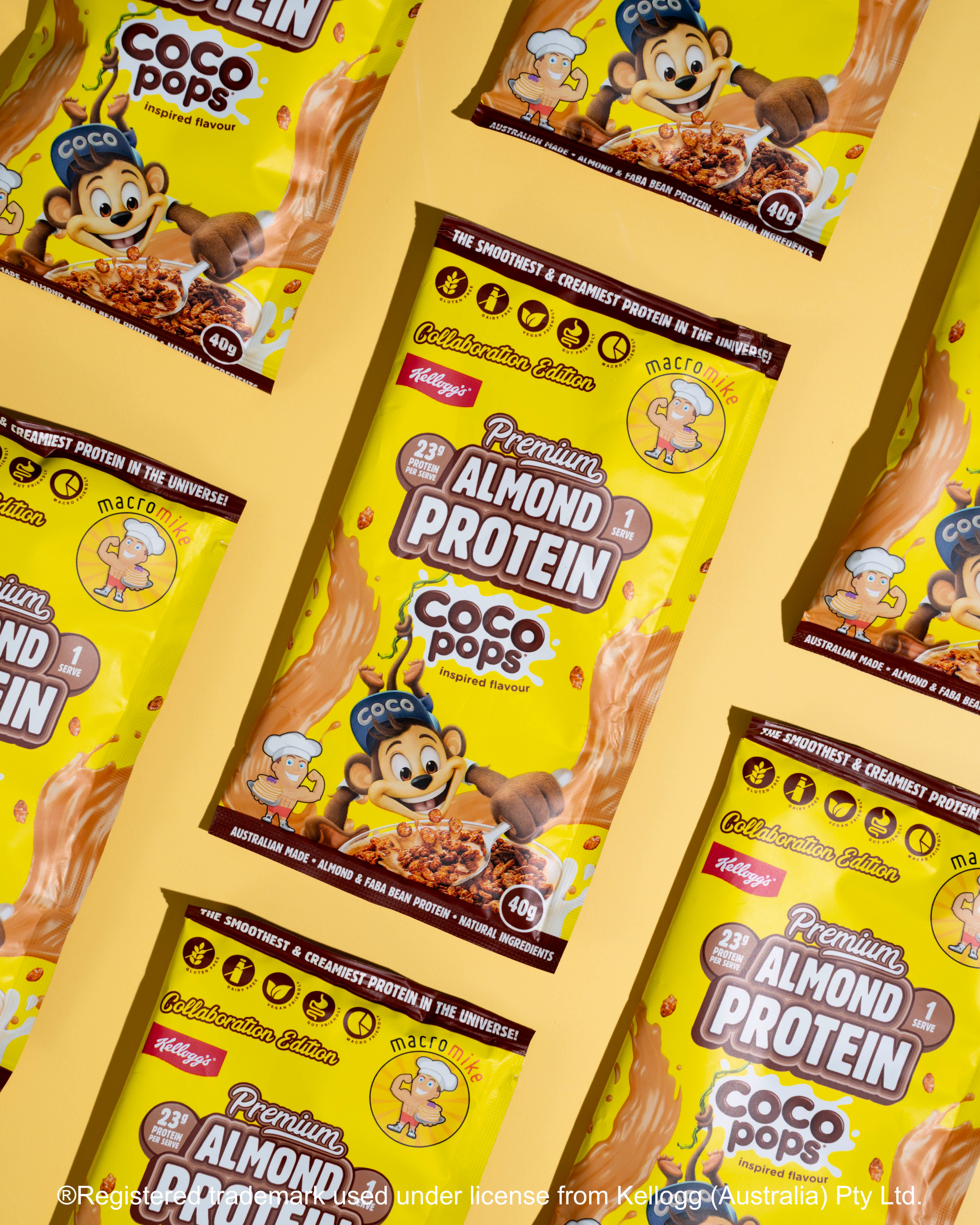 Macro Mike x Kellogg's Coco Pops Premium Almond Protein (40g Sachet)