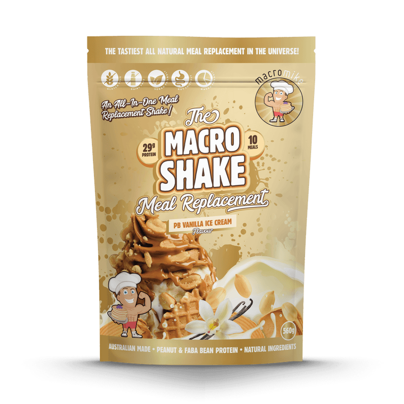 PB Vanilla Ice Cream The Macro Shake Meal Replacement (560g Bag)