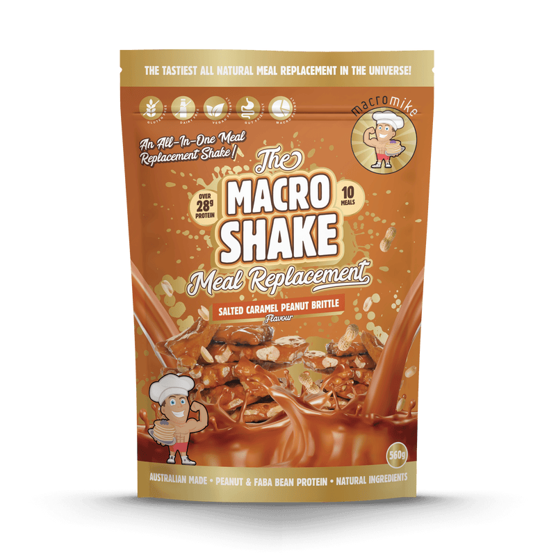 Salted Caramel Peanut Brittle The Macro Shake Meal Replacement (560g Bag)
