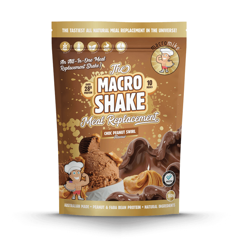 Choc Peanut Swirl The Macro Shake Meal Replacement (560g Bag)