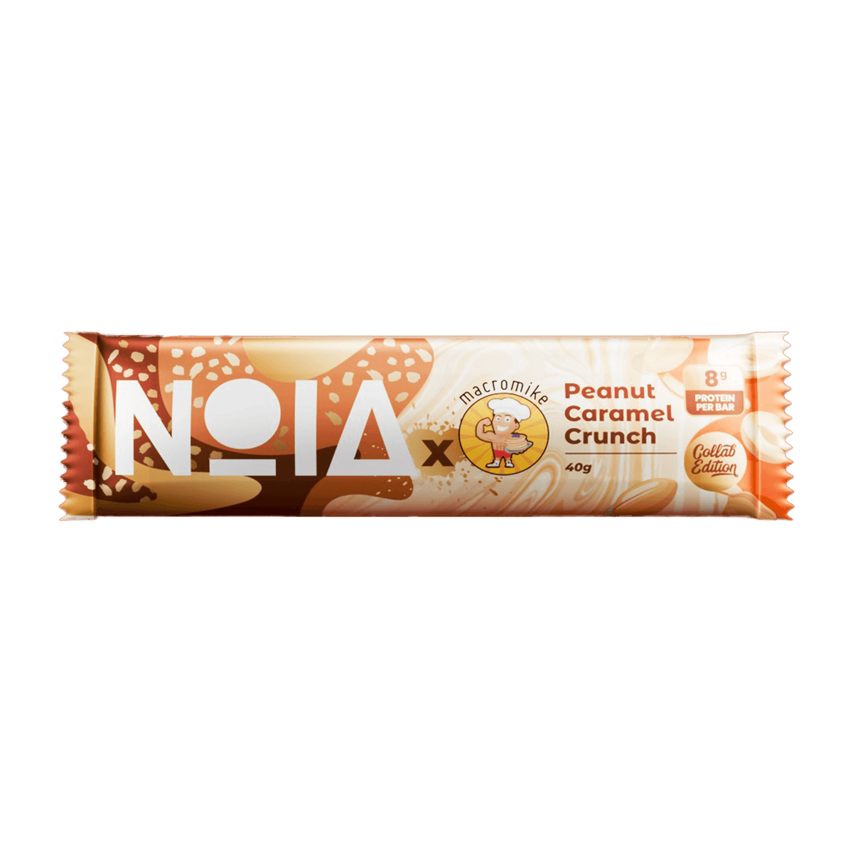 Macro Mike x NOIA Peanut Caramel Crunch Protein Chocolate Bar (1 ร 40g)