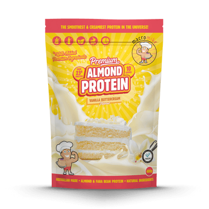 Vanilla Buttercream Premium Almond Protein (400g Bag)