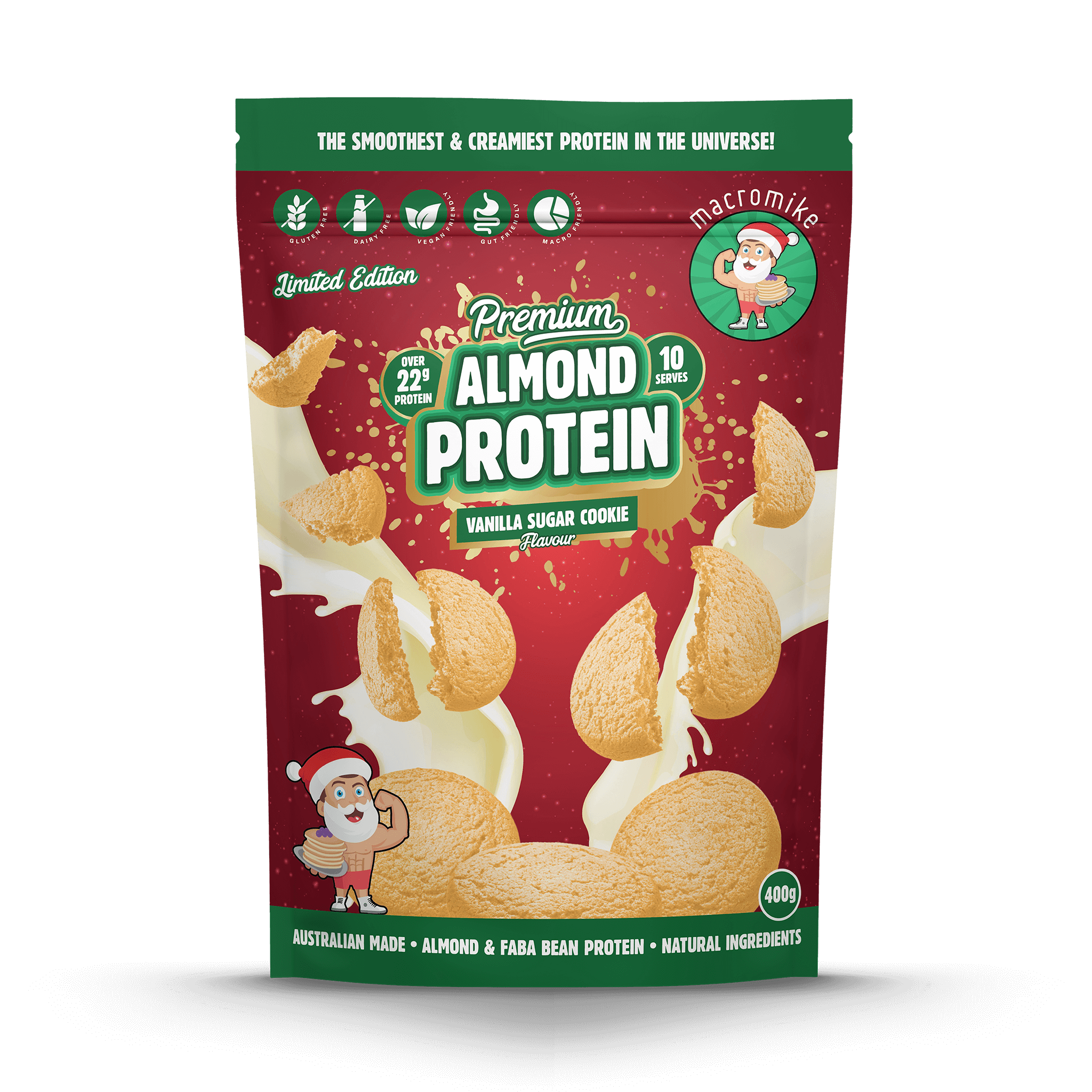 Vanilla Sugar Cookie Premium Almond Protein (400g Bag)