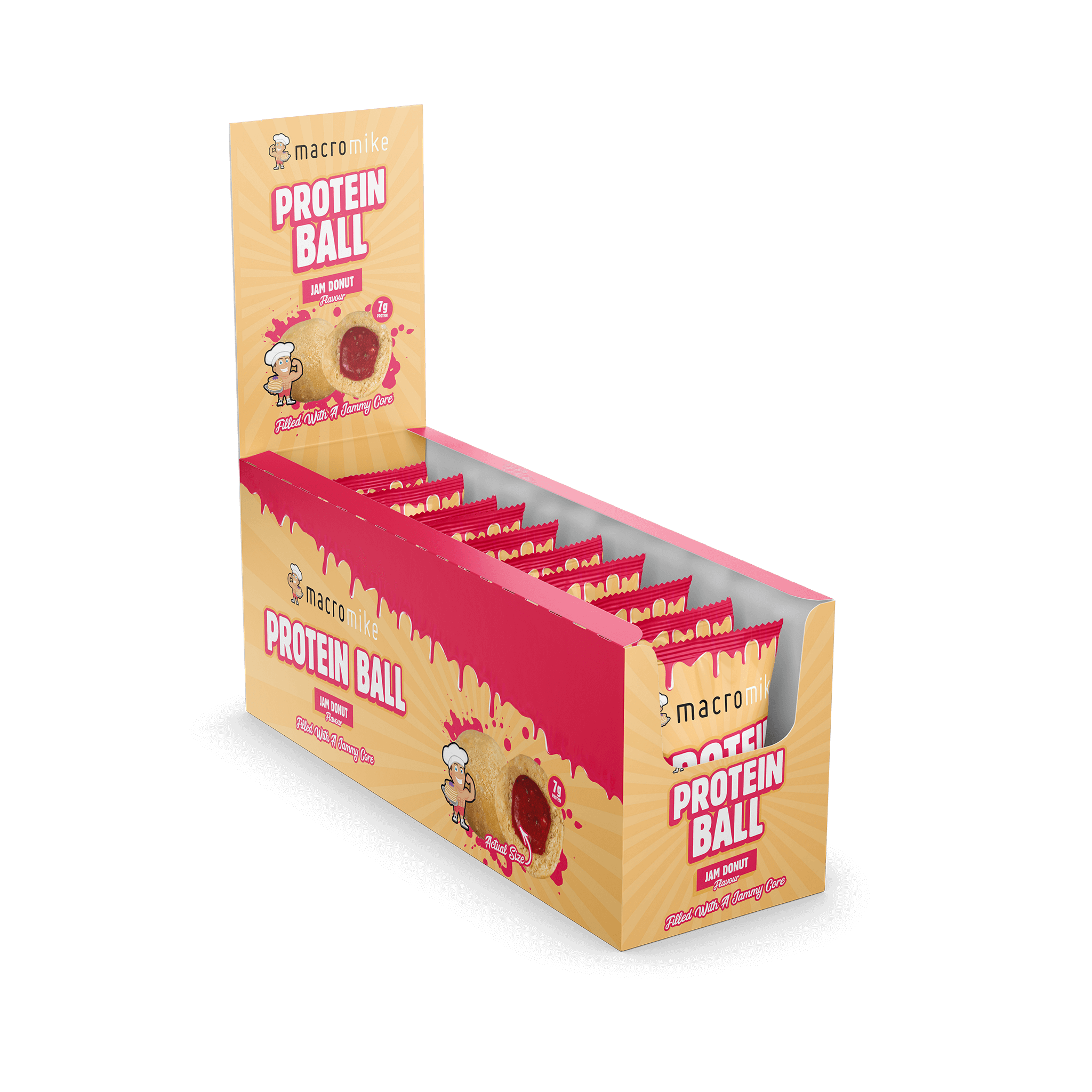Jam Donut Protein Ball (Box of 12 x 40g)