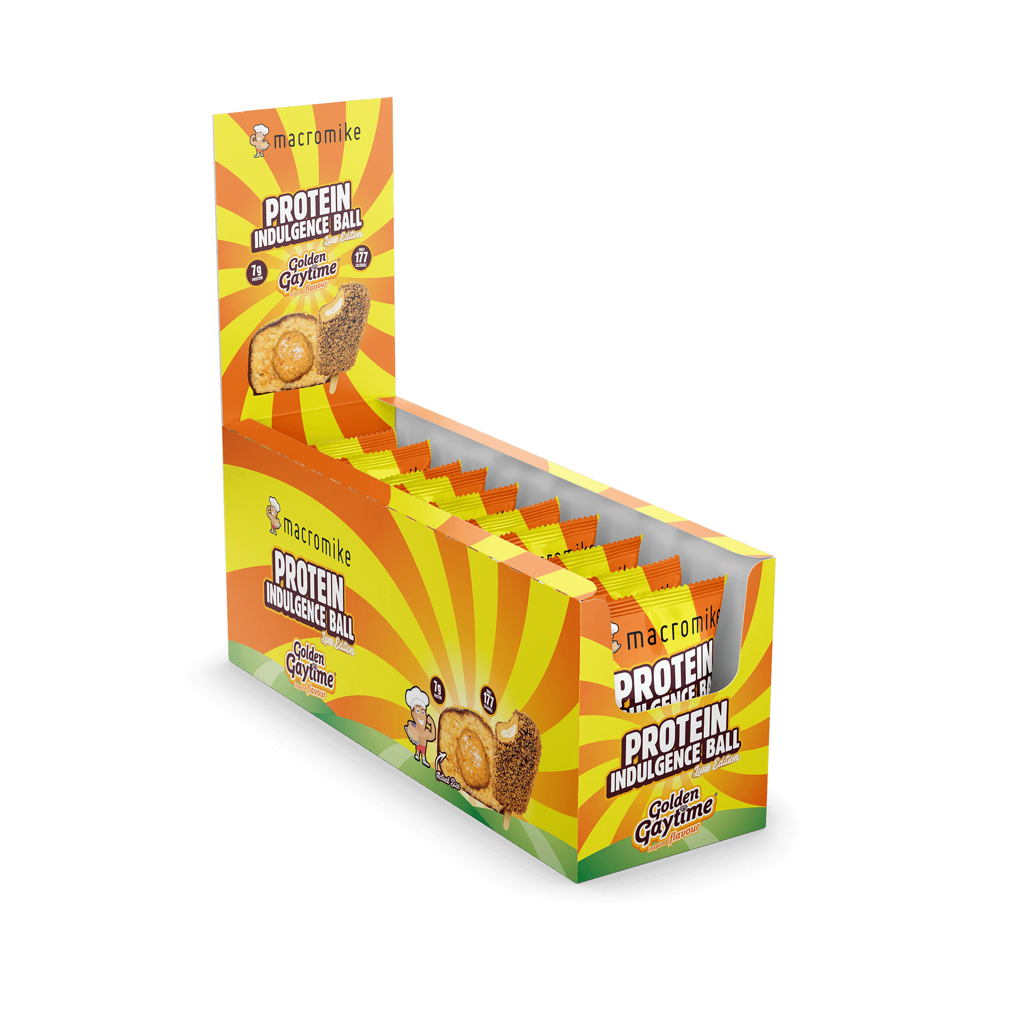 Macro Mike x Golden Gaytime Protein Indulgence Ball (Box of 12 x 40g)