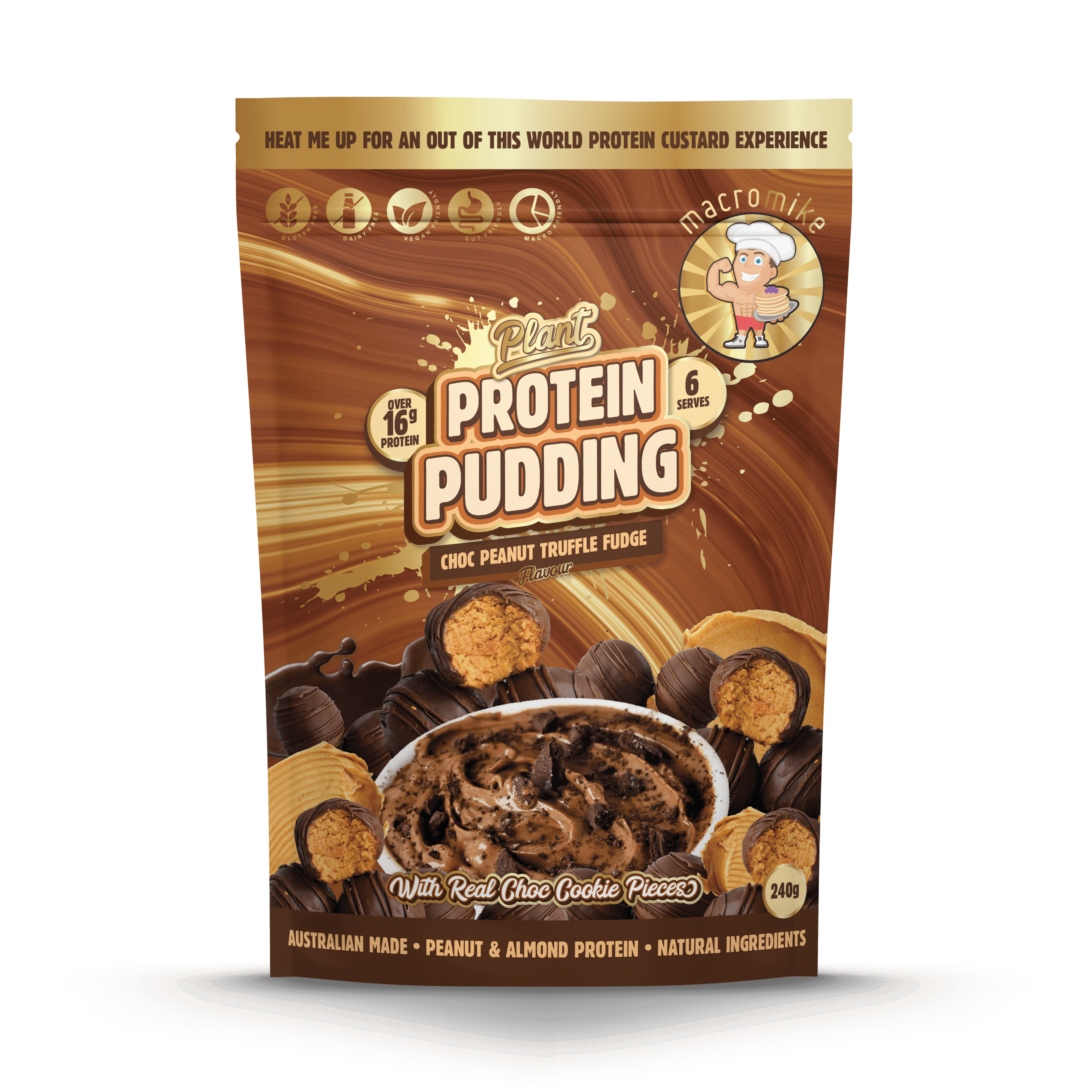 Choc Peanut Truffle Fudge Plant Protein Pudding (240g)