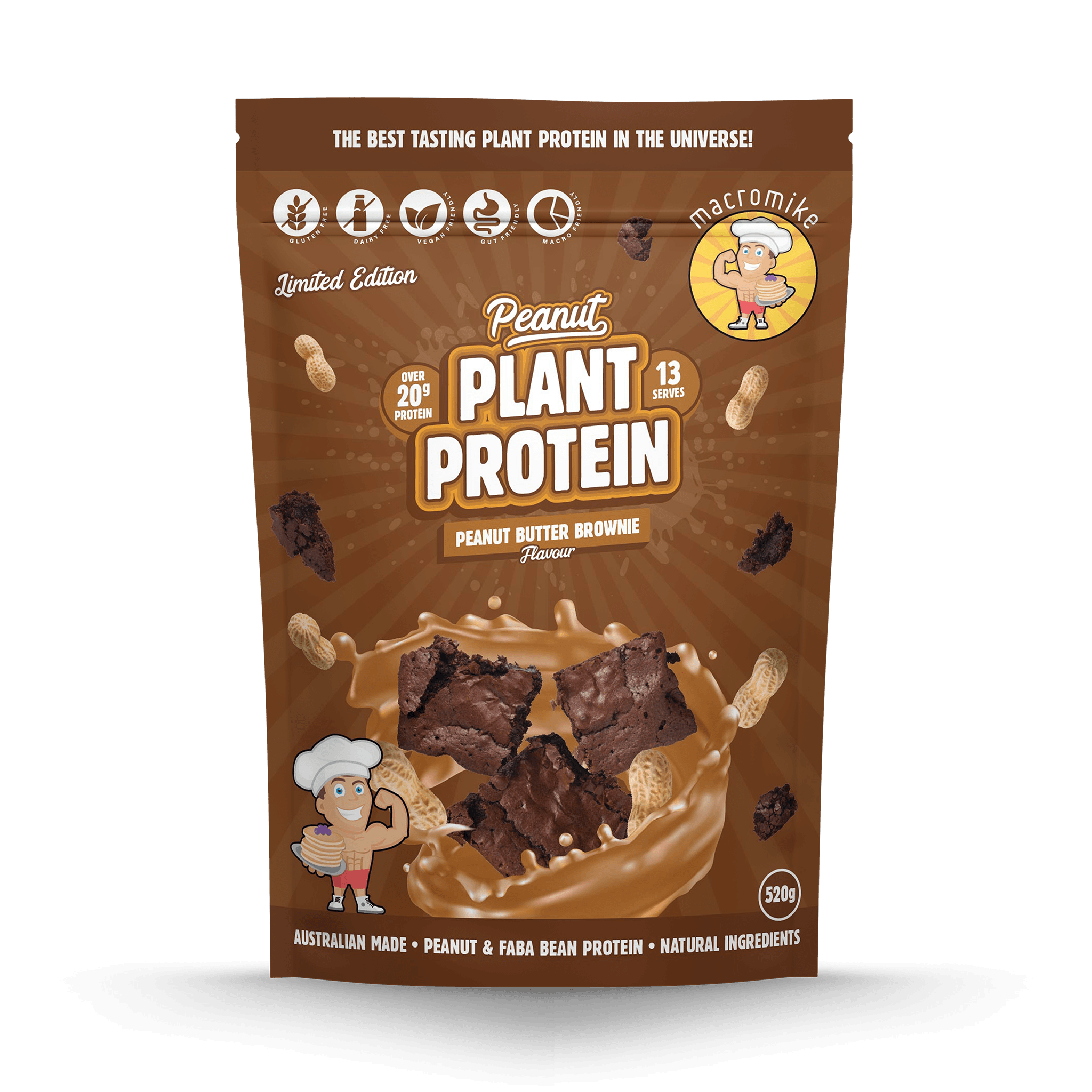 Peanut Butter Brownie Peanut Protein (520g Bag)