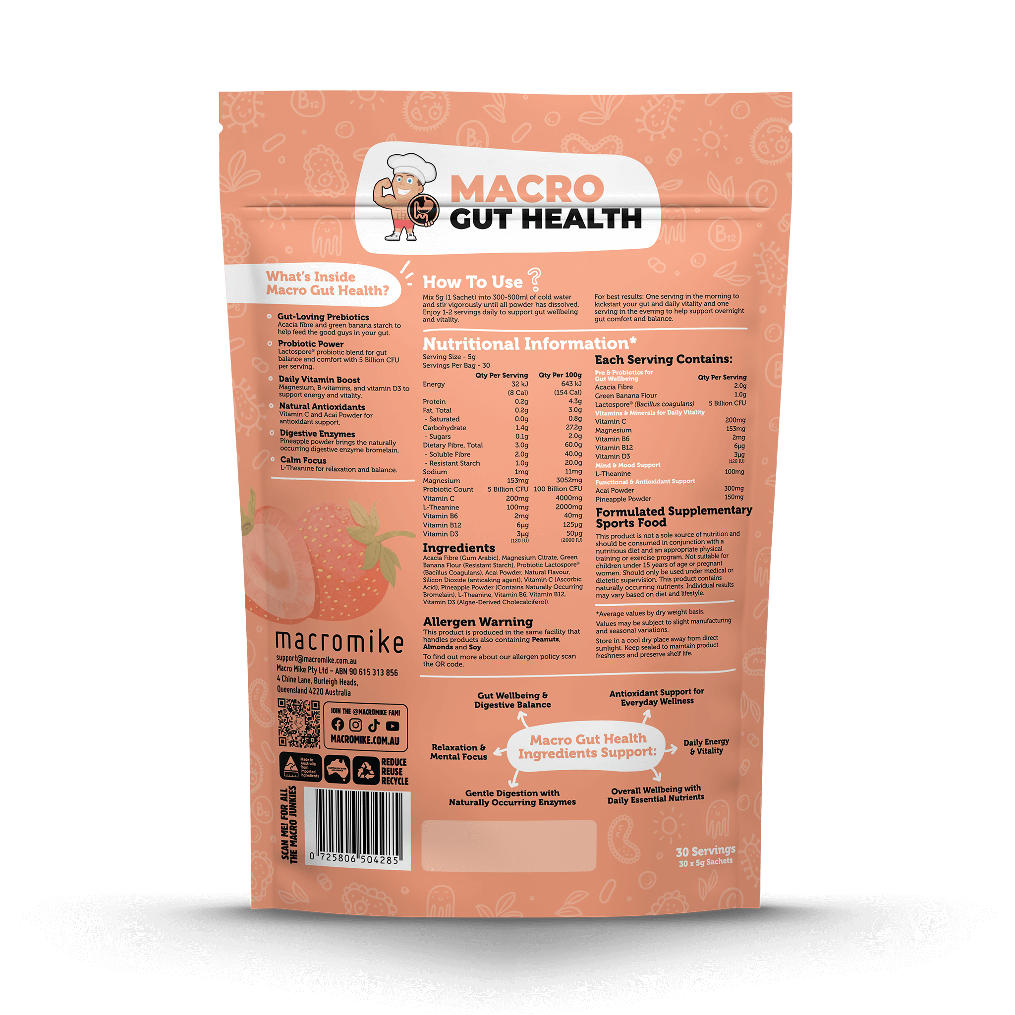 Macro Gut Health (30 x 5g Serves)