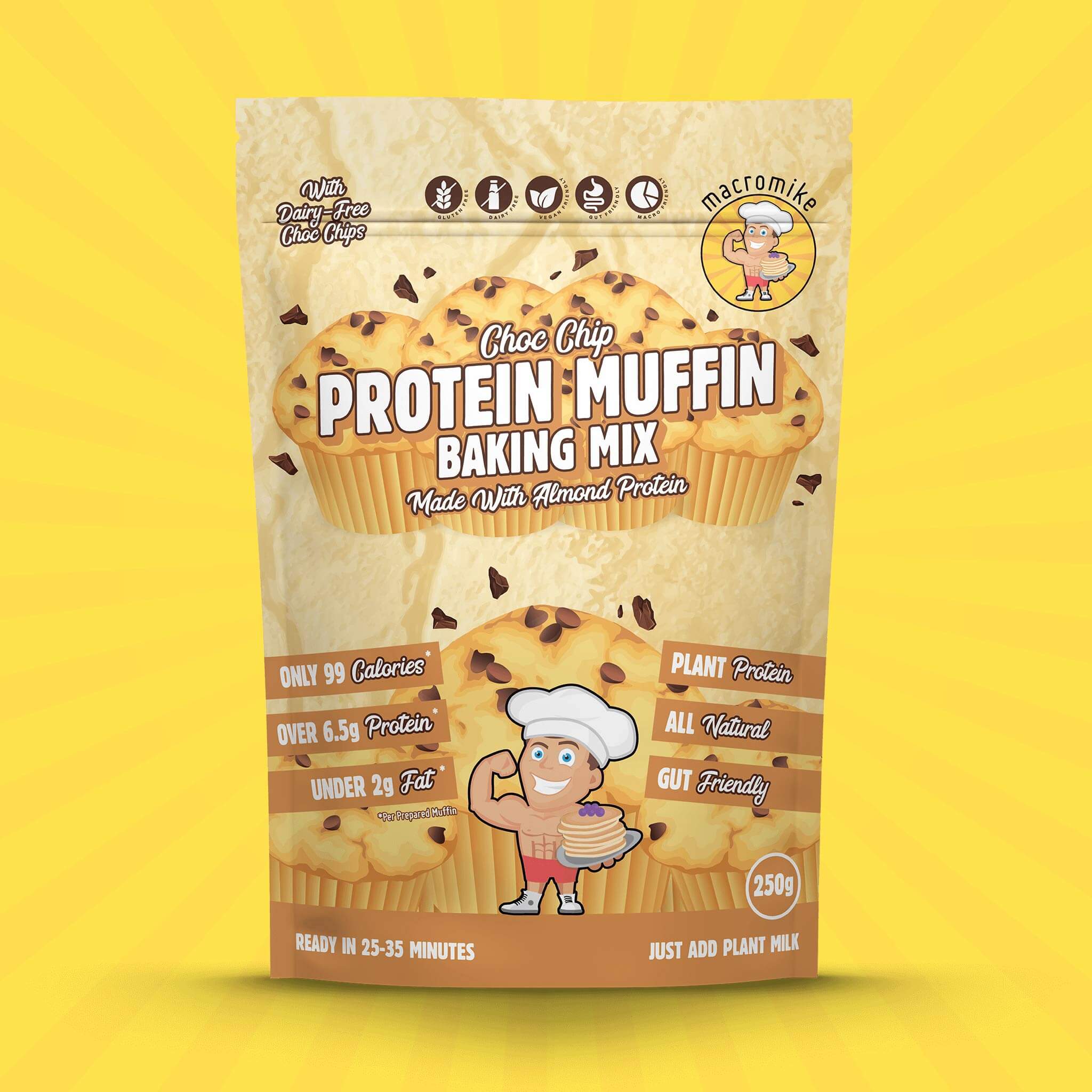 Choc Chip Muffin Baking Mix (250g Bag)