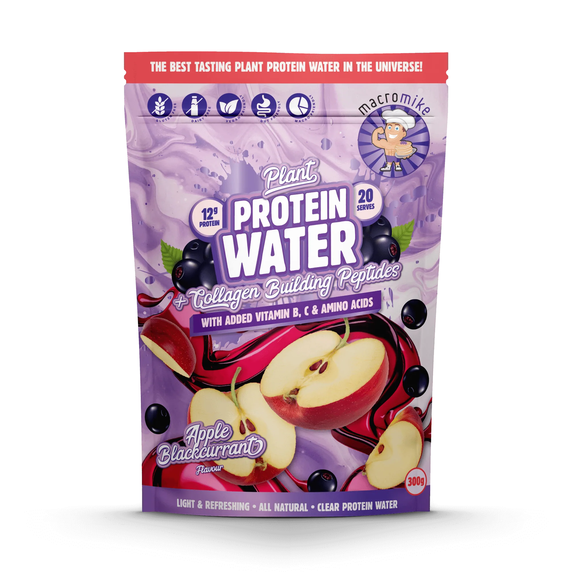 Apple Blackcurrant Plant Protein Water (300g Bag)