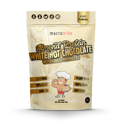 Almond Protein Probiotic White Hot Chocolate Mix (300g)
