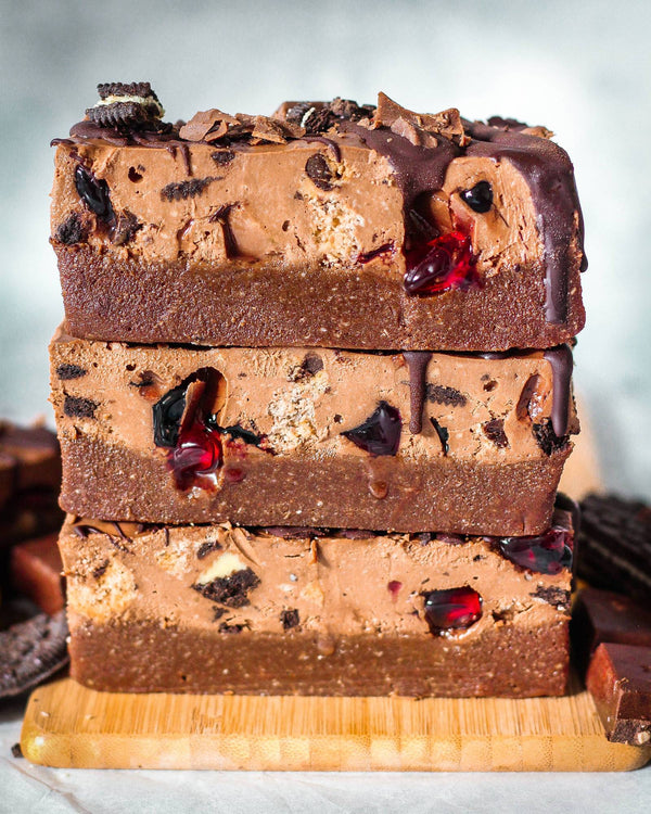 Black Forest Cake Protein Slice