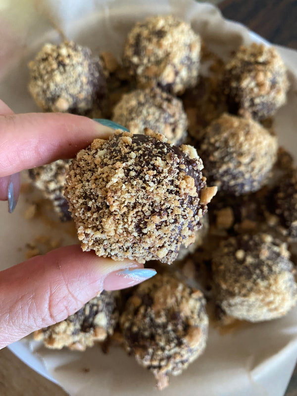 Golden Gaytime Protein Balls