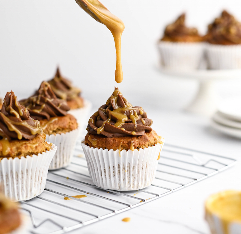 Caramel Stuffed Cupcakes