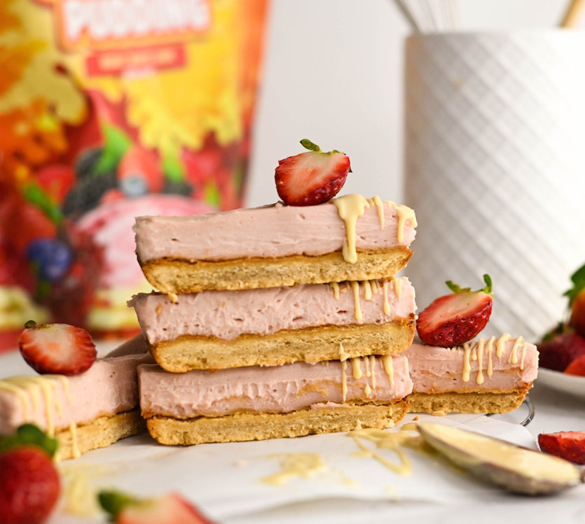 Berry White Choc Slice