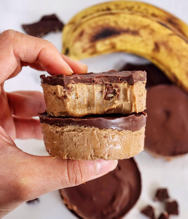 3-INGREDIENT COOKIE DOUGH PROTEIN CUPS
