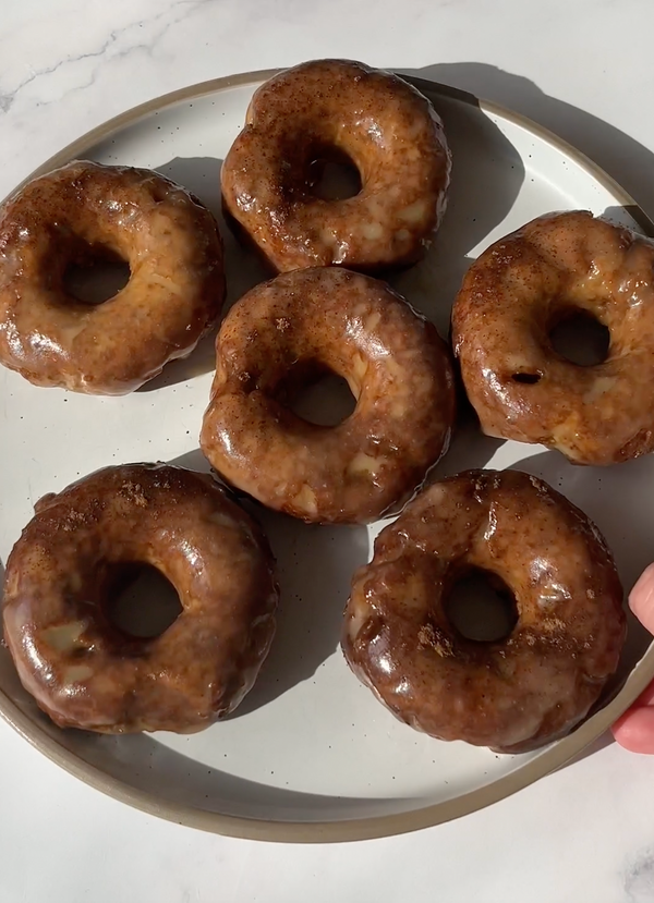 Maple Glaze Cinnamon Donuts