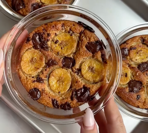 Caramelised Banana Bread Baked Oats