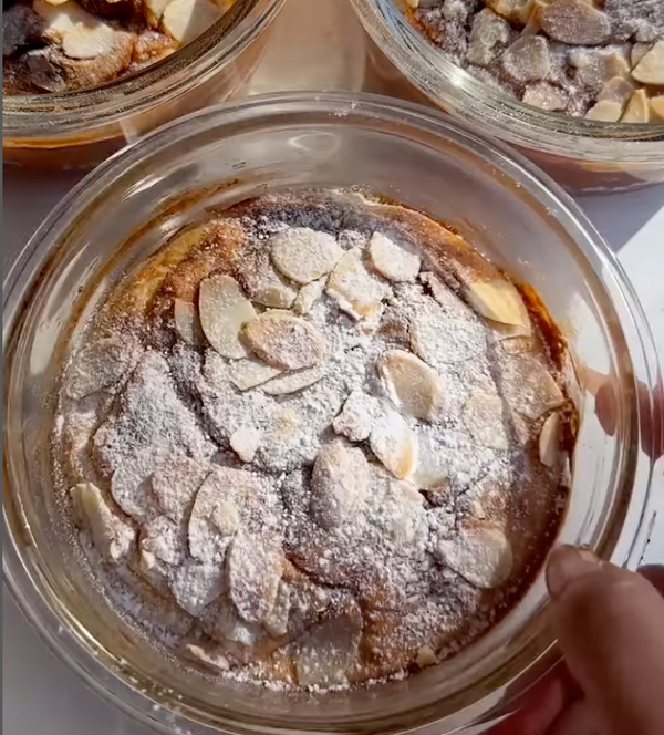 Almond Croissant Pancake Bowls