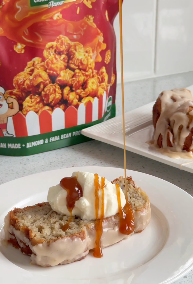 Caramel Glazed Banana Bread