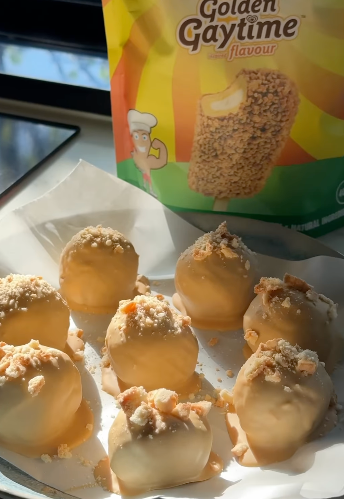 Golden Gaytime Cookie Dough Balls