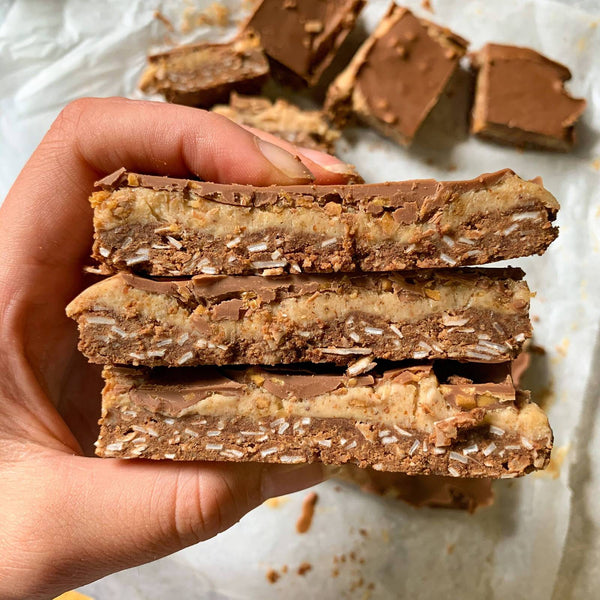 Vegan Chocolate Fit Twix Bars