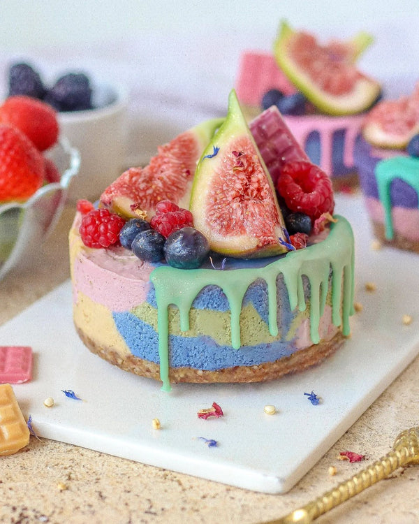 Mini Rainbow Cheesecake