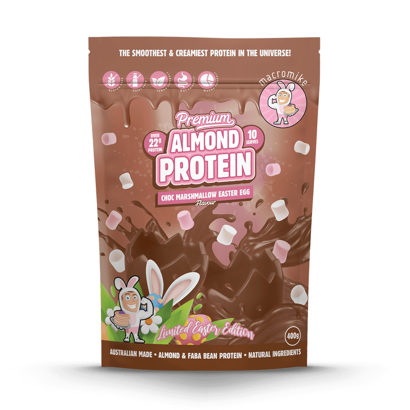 Choc Marshmallow Easter Egg Premium Almond Protein (400g Bag)