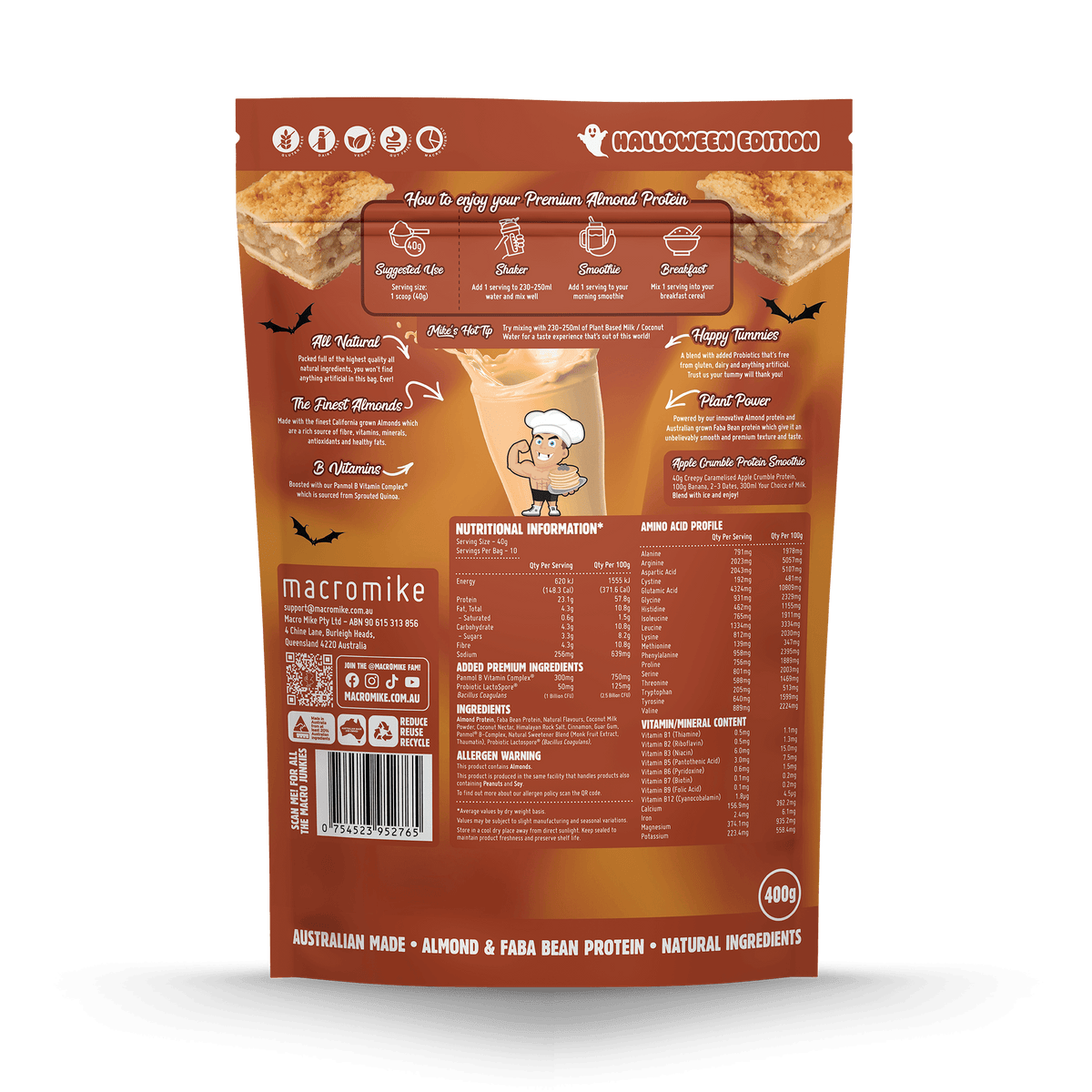 Creepy Caramelised Apple Crumble Almond Protein (400g)